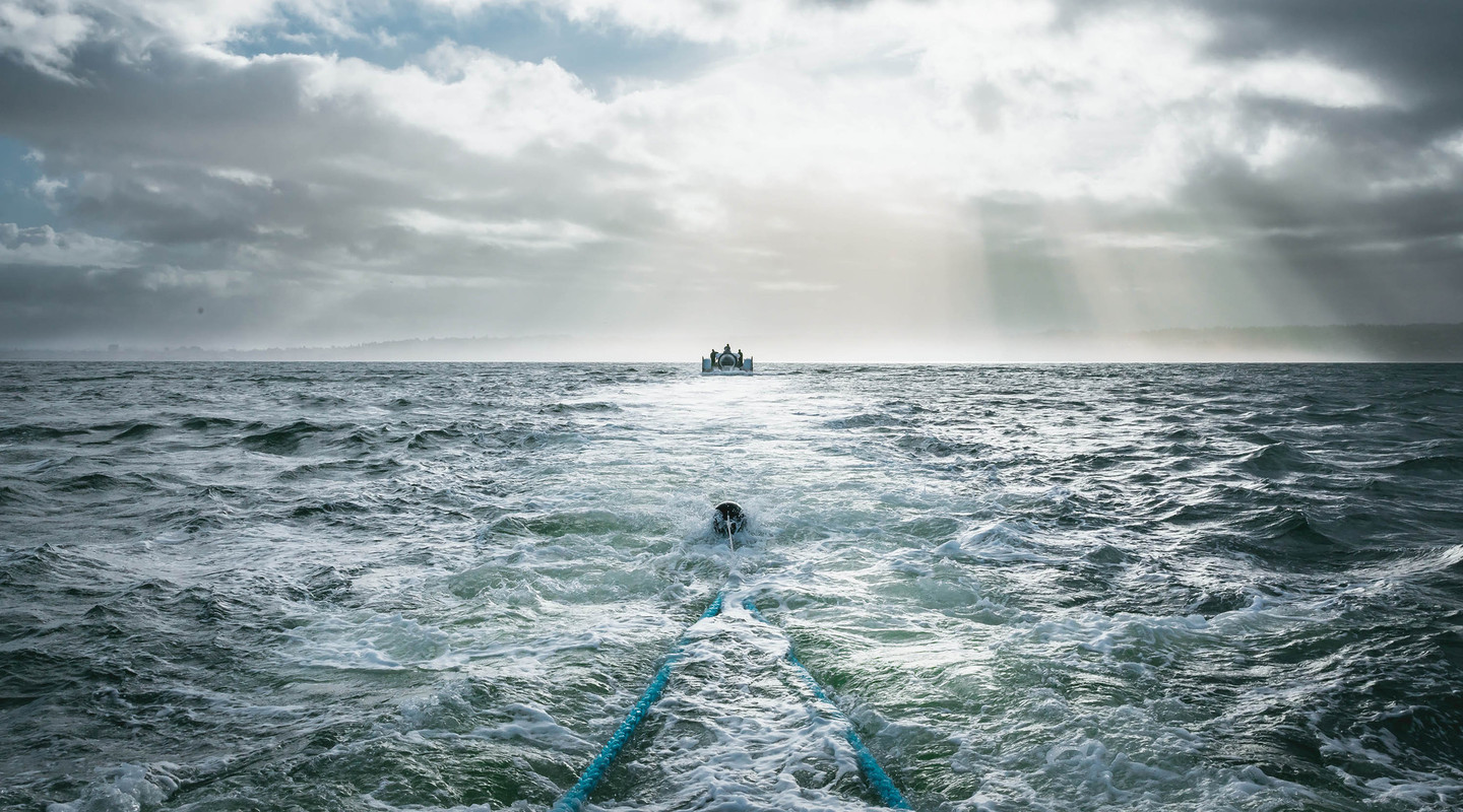 Cyclops 1 submersible in coastal waters