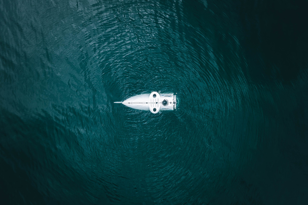 Aerial view of an expedition location